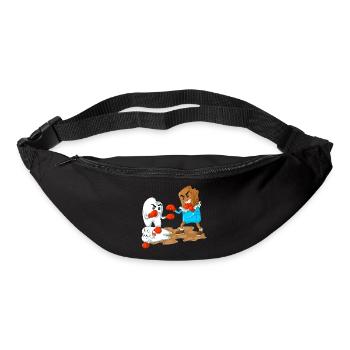Chocolate Vs Tooth Boxing Funny Dentist Gift - Bum bag - black - Front