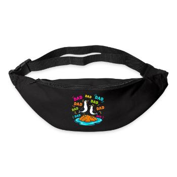 Dad Dad Dad - Lustige Möwen Kinder - Gürteltasche - Schwarz - Vorne