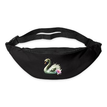 Dark Swan with Skulls and Flowers - Bum bag - black - Front