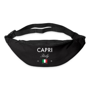 Capri Italie Coordonnées Souvenir de voyage - Sac banane - noir - Devant