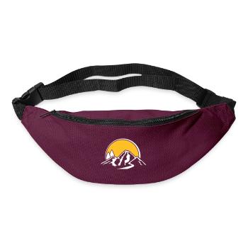 mountains - Bum bag - burgundy - Front