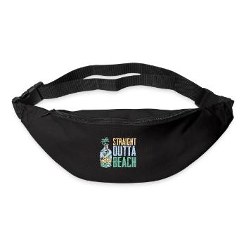 Straight Outta Beach Skelett Urlaub - Gürteltasche - Schwarz - Vorne