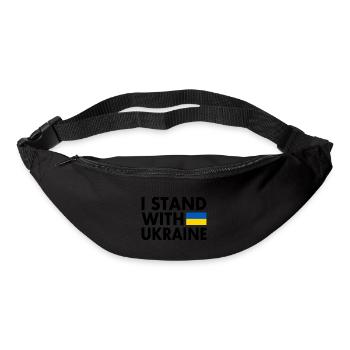 I stand with ukraine - Bum bag - black - Front
