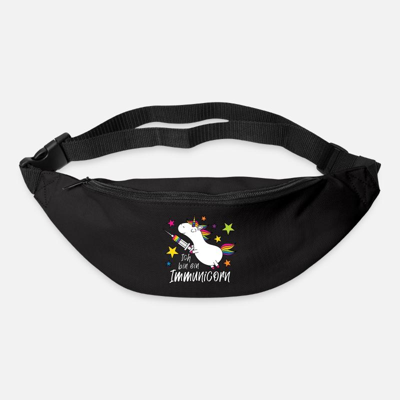 Geimpft Einhorn Ich bin ein Immunicorn - Gürteltasche - Schwarz