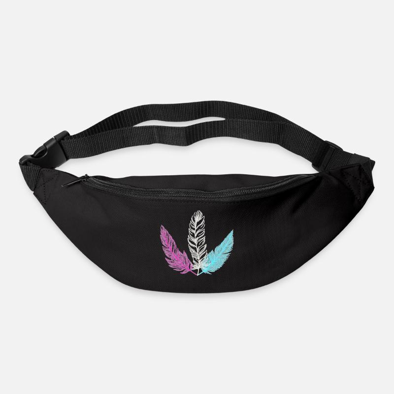 trans feder - Gürteltasche - Schwarz