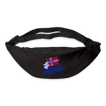 Norwegen Elche norge Norvège - Sac banane - noir - Devant