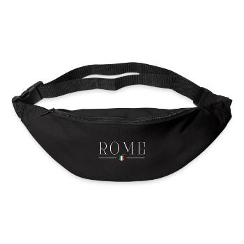 Rome, Italie T-shirt design de style - Sac banane - noir - Devant