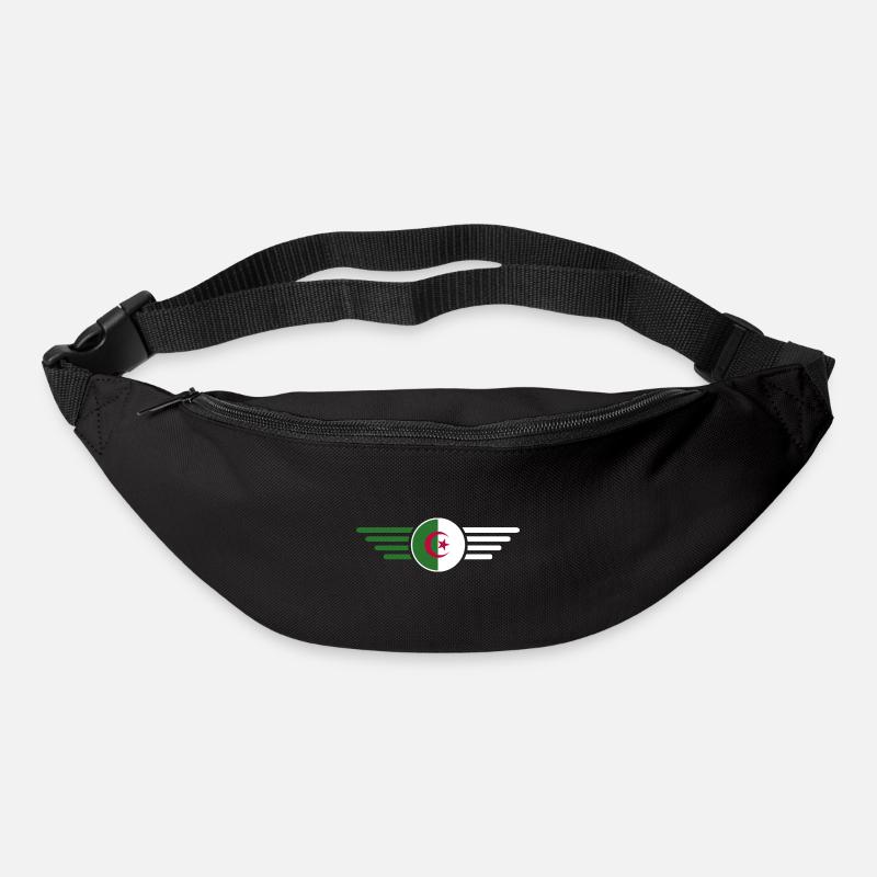 J’aime l’Algérie, T-Shirt Design Style Élégance - Sac banane - noir