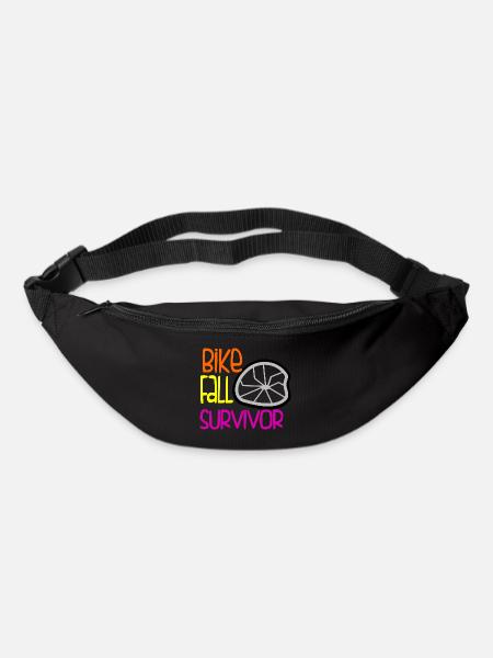 Bike Fall Survivor Funny Motorbike Crash Accident - Bum bag - black
