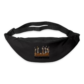 Regulars' table black - Bum bag - black - Front