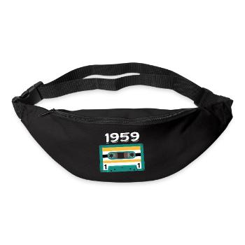 Kassette 1959 Jahrgang Jubiläum 1959 - Gürteltasche - Schwarz - Vorne