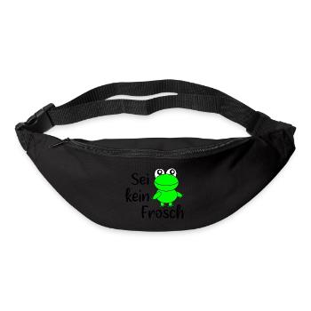 Frosch  - Gürteltasche - Schwarz - Vorne