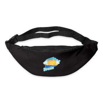 Sunset by the sea in heart shape - Bum bag - black - Front