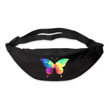 Bunter Schmetterling - Gürteltasche - Schwarz - Vorne