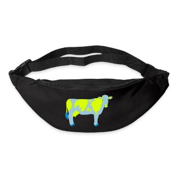 Kuh Vektor gefleckt - Gürteltasche - Schwarz - Vorne
