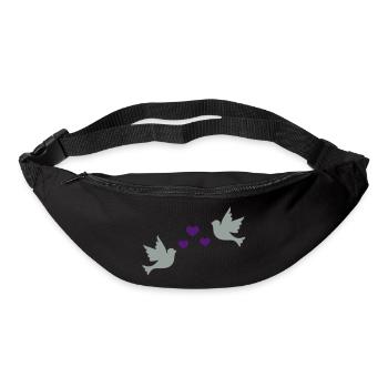 romantique - Sac banane - noir - Devant