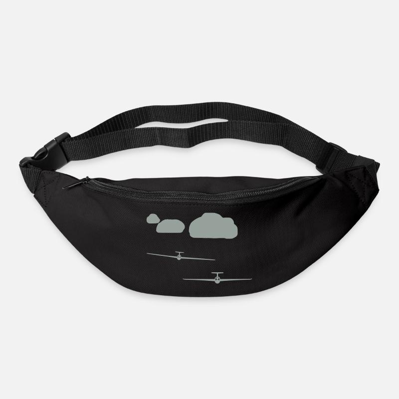 Team of 2 clouds road - Bum bag - black
