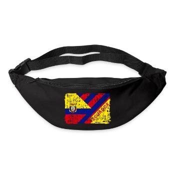 Ecuador Flaggen Design / Geschenk Südamerika - Gürteltasche - Schwarz - Vorne