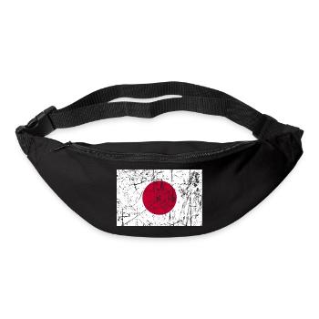 Japan Flagge Japan Fahne Flagge Flagge bandera - Gürteltasche - Schwarz - Vorne
