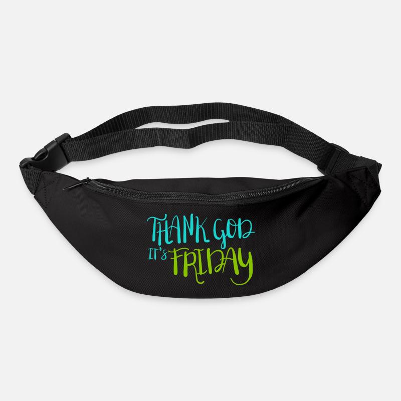 thank god its friday - Gürteltasche - Schwarz