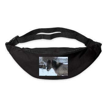 Pferd Pferdeposter - Gürteltasche - Schwarz - Vorne