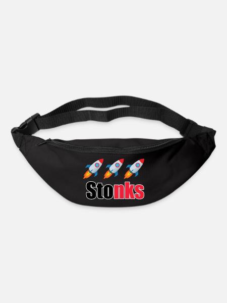 Stonks - Gürteltasche - Schwarz