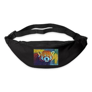 Red Panda Stare In Slumber - Bum bag - black - Front