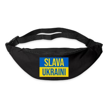 Slava Ukraini - Sac banane - noir - Devant