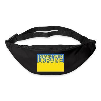 Ich stehe an der Seite der Ukraine mit der Unterstützung der Ukraine Ukrain - Gürteltasche - Schwarz - Vorne