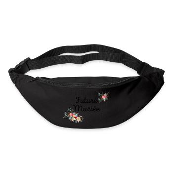 Future Mariée evjf t-shirt assorti - Sac banane - noir - Devant