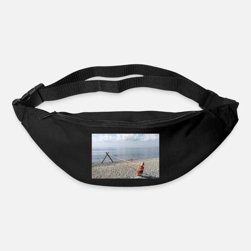 Meeresseil auf See - Gürteltasche - Schwarz