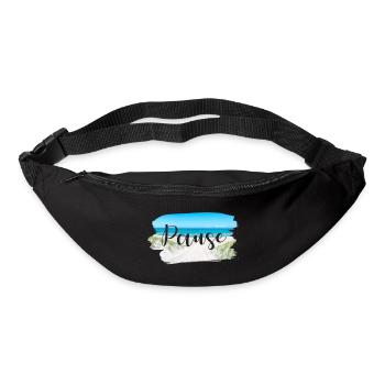 Break Coast Sayings Summer Sun Sea - Bum bag - black - Front
