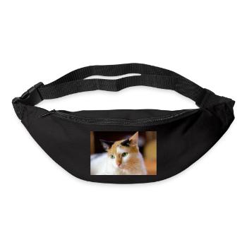 the cat with the sweet look - Bum bag - black - Front