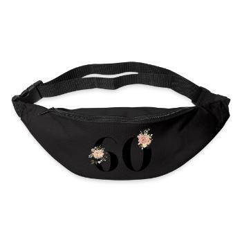 60th Anniversary Flowers (Gift of 60 years) - Bum bag - black - Front