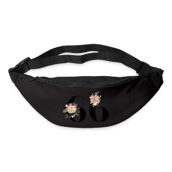 66th anniversary in bloom (Gift of 66 years) - Bum bag - black - Front