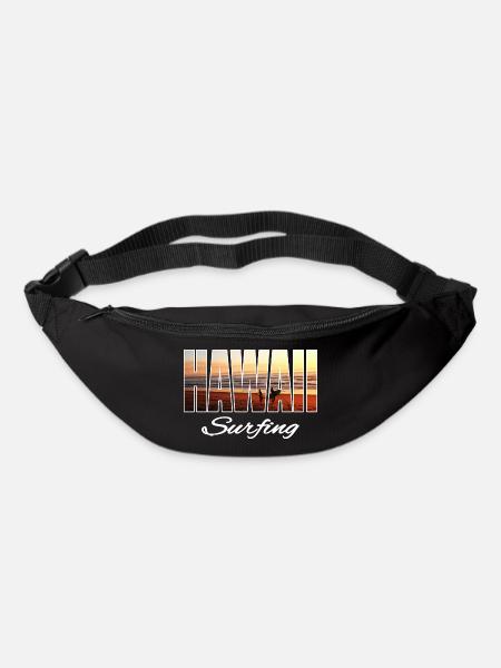 hawaii surfing - Gürteltasche - Schwarz