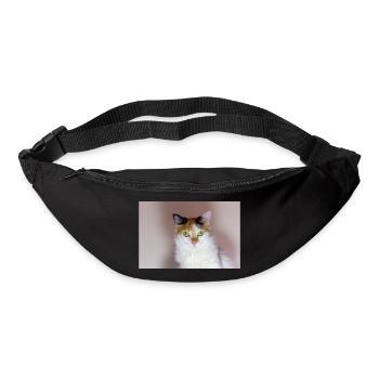 the cat with the sweet look - Bum bag - black - Front