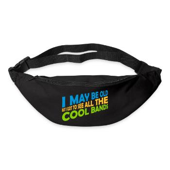 Je suis peut-être vieux - Sac banane - noir - Devant