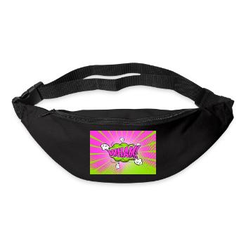 Wham! Comic Style Bubble Graffiti Lettering - Bum bag - black - Front