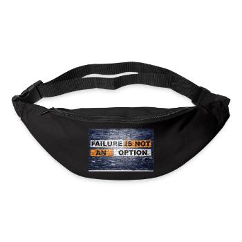Failure is not an option saying lettering Graffiti - Bum bag - black - Front
