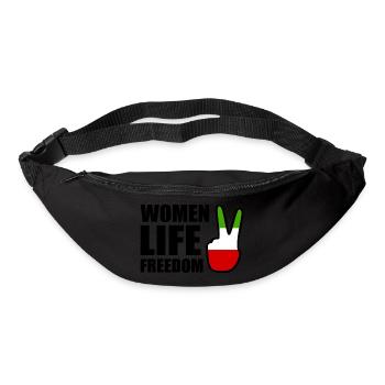 Women life freedom iran - Gürteltasche - Schwarz - Vorne