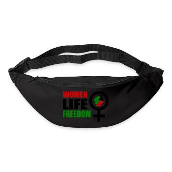 Women life freedom - Sac banane - noir - Devant