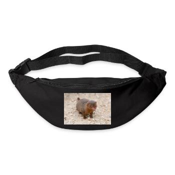dwarf mongoose (in german Zwergmangusten) Helogale - Bum bag - black - Front