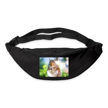 Grauhörnchen essen - Gürteltasche - Schwarz - Vorne