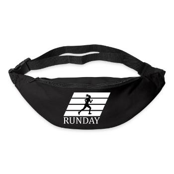 Vélo Courir Marathon Triathlon Vélo - Sac banane - noir - Devant