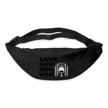 Beer Wine Whiskey Schnapps Alcohol - Bum bag - black - Front