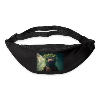 Bear Cannabis Smoke Weed - Bum bag - black - Front