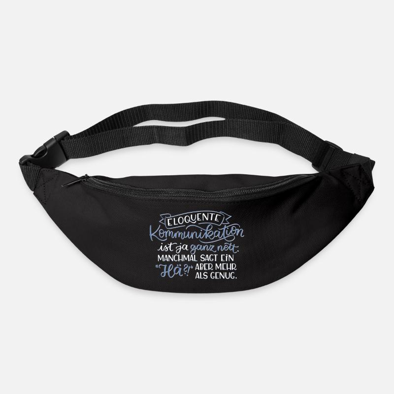 Eloquente Kommunikation - Gürteltasche - Schwarz
