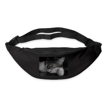 Die Katze mit dem schrecklichen Blick - Gürteltasche - Schwarz - Vorne