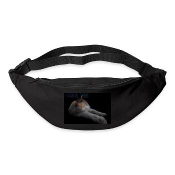 Die weiße Katze mit den grünen Augen - Gürteltasche - Schwarz - Vorne